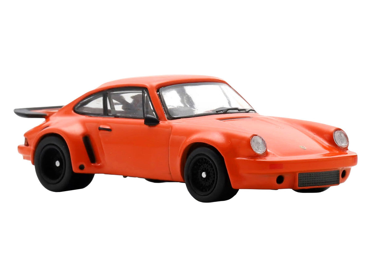 1974 Porsche 911 Carrera RSR 3.0 Orange 1/64 Model Car by Spark-0