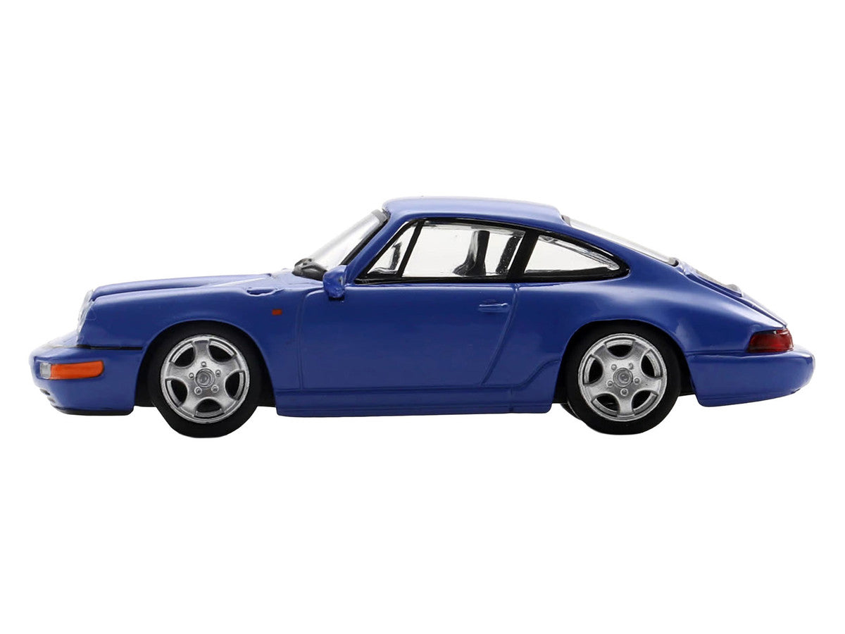 1992 Porsche 911 Carrera RS 3.6 Blue 1/64 Model Car by Spark Spark