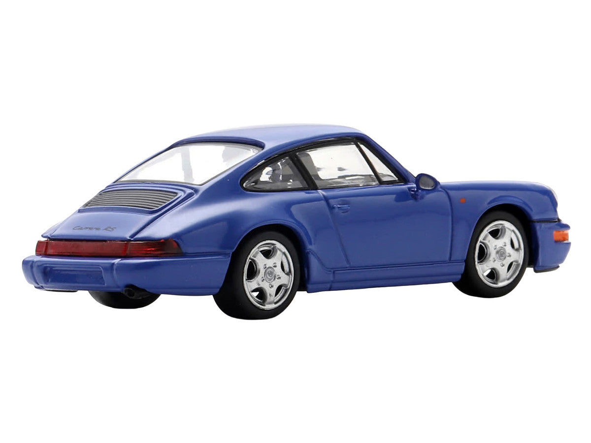 1992 Porsche 911 Carrera RS 3.6 Blue 1/64 Model Car by Spark Spark