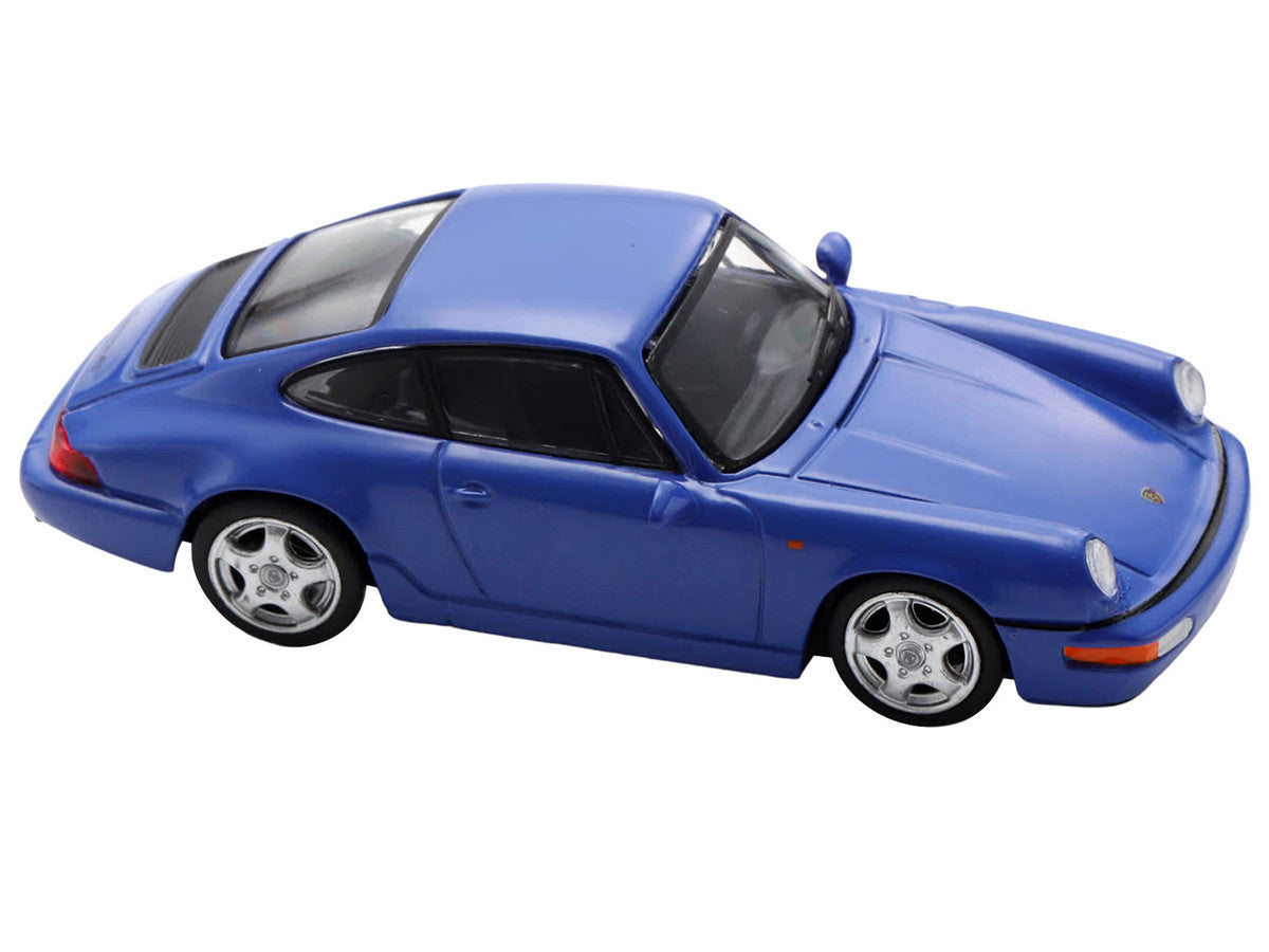 1992 Porsche 911 Carrera RS 3.6 Blue 1/64 Model Car by Spark Spark