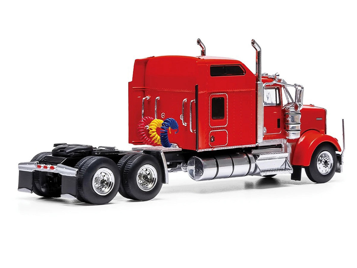 1990 Kenworth W900 Truck Tractor Red 1/64 Diecast Model by IXO Models IXO