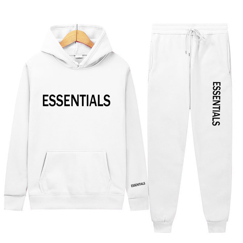 Essentials Sweatshirt Suit Men's and Women's Sweatshirt and Pant 2-Piece Set Hip-Hop Hoodie Suit by LuxuryLifeway