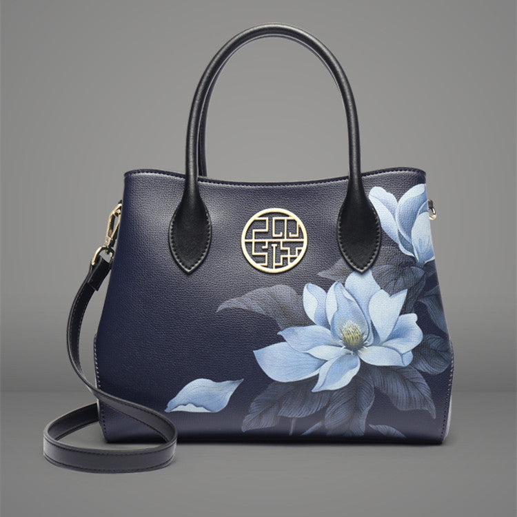 Women's New Stylish Leather Handbag Fashion Chinese Style CJD