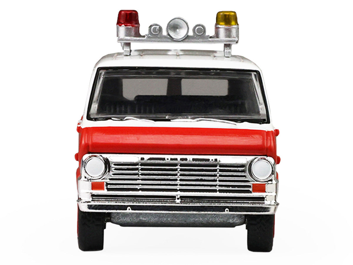 1969 Ford Econoline Ambulance "Los Angeles Fire Department" Red and White "Fire & Rescue" Series #5 1/64 Diecast Model Car by Greenlight Greenlight