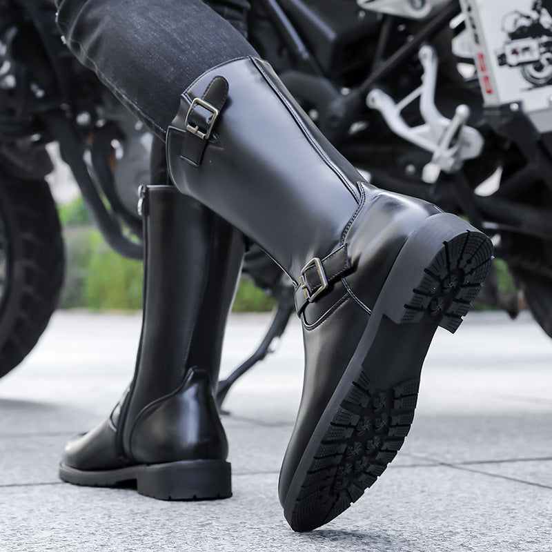 Men's Side-zip Motorcycle Boots Best YouTube Store