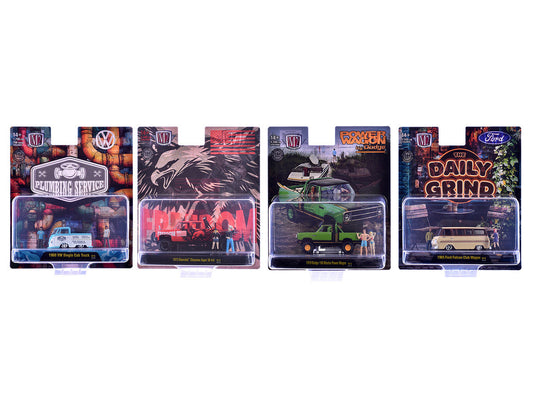 "Auto News" Release 15 Set of 4 Cars Limited Edition to 8500 pieces Worldwide 1/64 Diecast Model Cars by M2 Machines M2