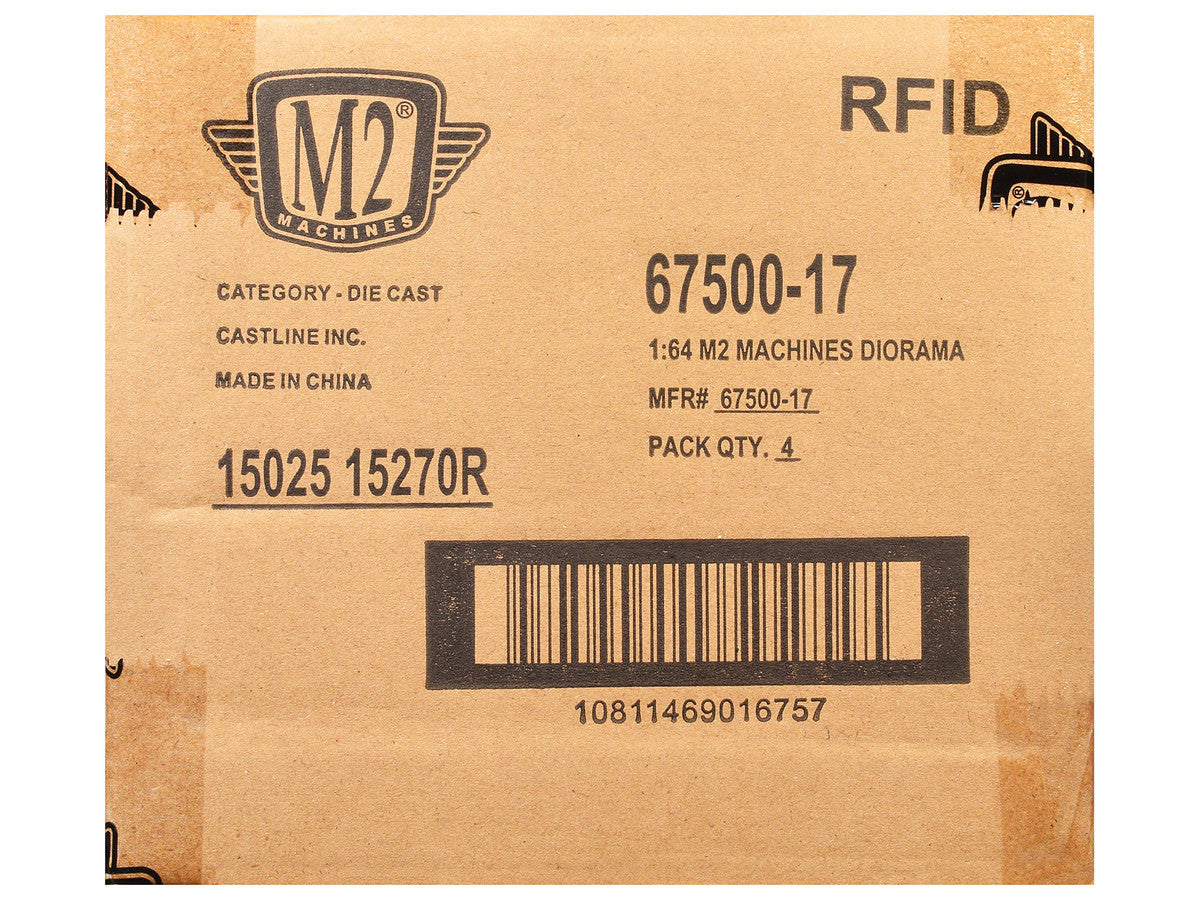 "Auto News" Release 17 Set of 4 Cars Limited Edition to 8500 pieces Worldwide 1/64 Diecast Model Cars by M2 Machines M2