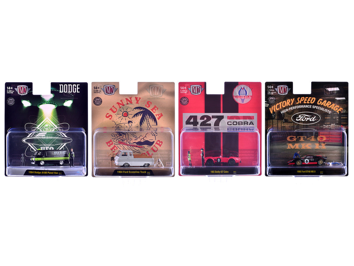"Auto News" Release 17 Set of 4 Cars Limited Edition to 8500 pieces Worldwide 1/64 Diecast Model Cars by M2 Machines M2
