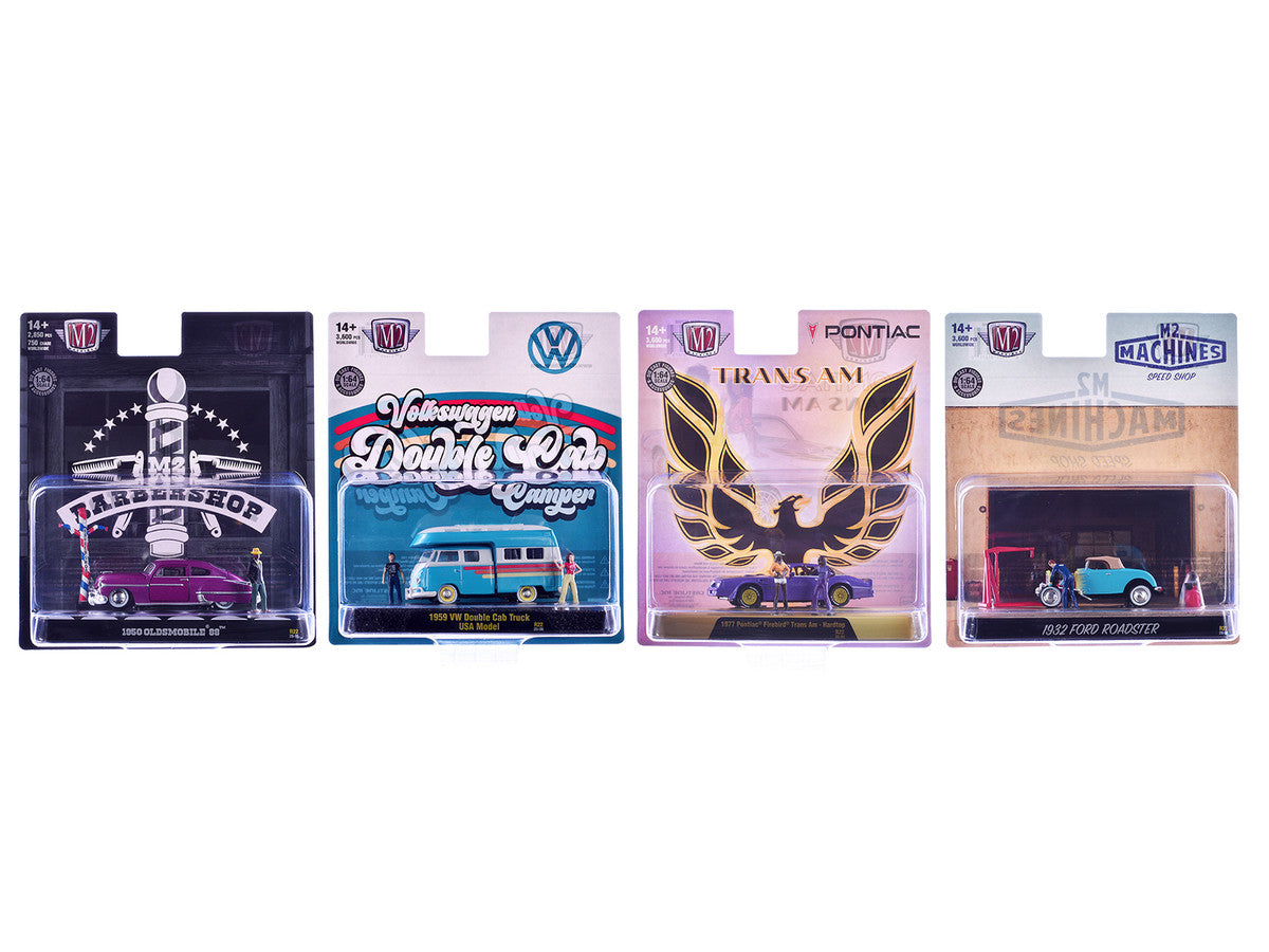 "Auto News" Release 22 Set of 4 Cars Limited Edition to 3600 pieces Worldwide 1/64 Diecast Models by M2 Machines M2