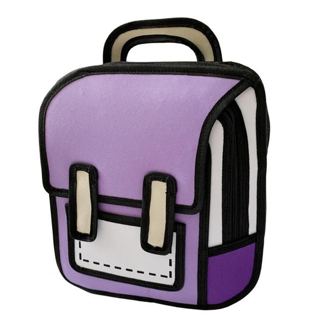 2D Comic Adjustable Strap Bookbag