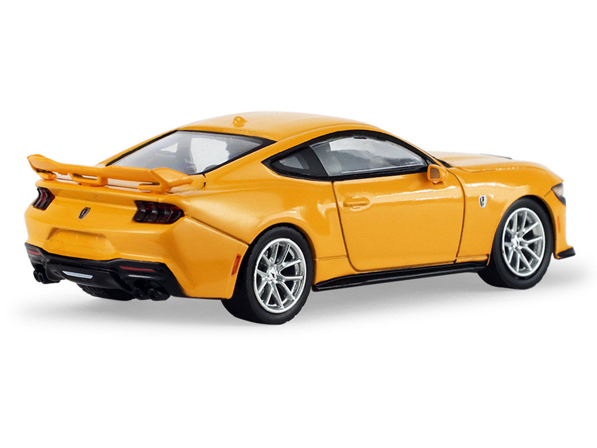 2024 Ford Mustang Dark Horse Yellow Splash Metallic "Auto Mall" Series 8 1/64 Diecast Model Car by Greenlight Greenlight