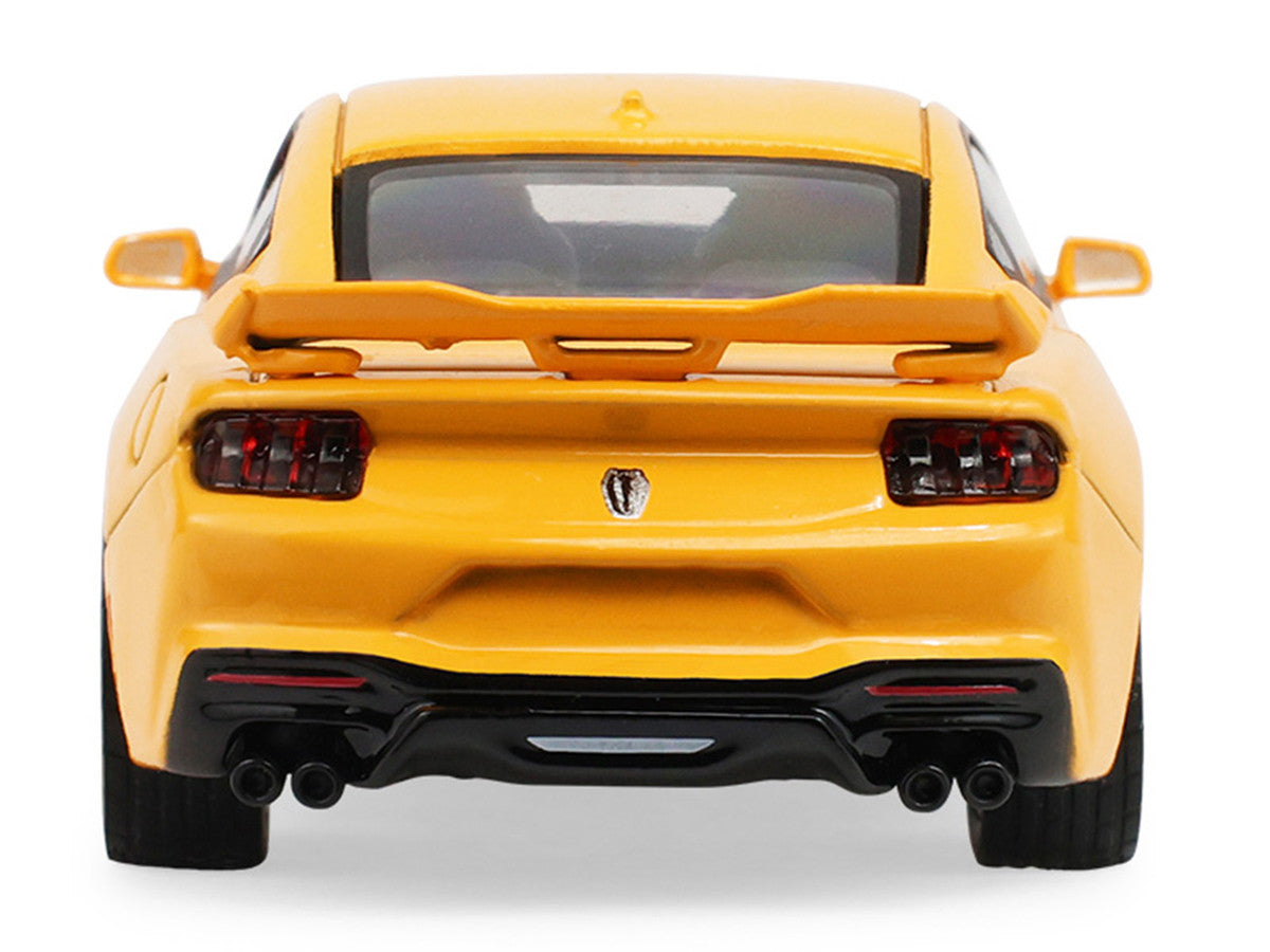2024 Ford Mustang Dark Horse Yellow Splash Metallic "Auto Mall" Series 8 1/64 Diecast Model Car by Greenlight Greenlight