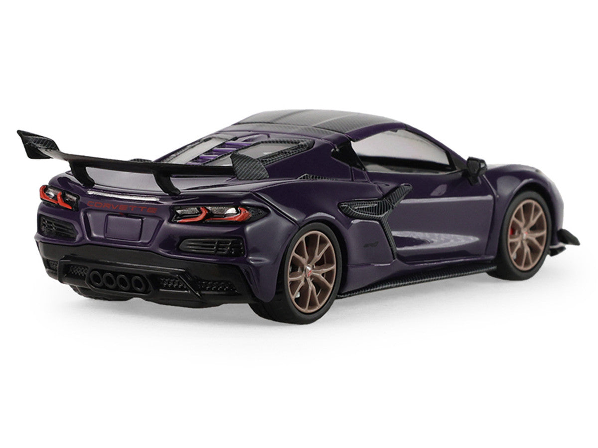 2025 Chevrolet Corvette ZR1 Hysteria Purple Metallic with Carbon Top "Auto Mall" Series 8 1/64 Diecast Model Car by Greenlight Greenlight