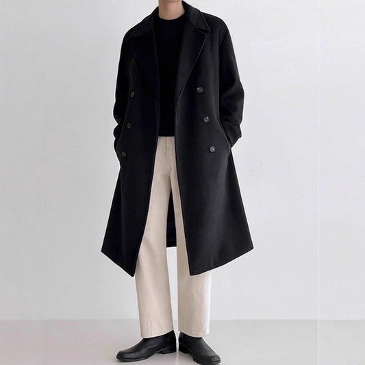 Men's Wool Overcoat, Thick And Loose Wool Jacket Best YouTube Store
