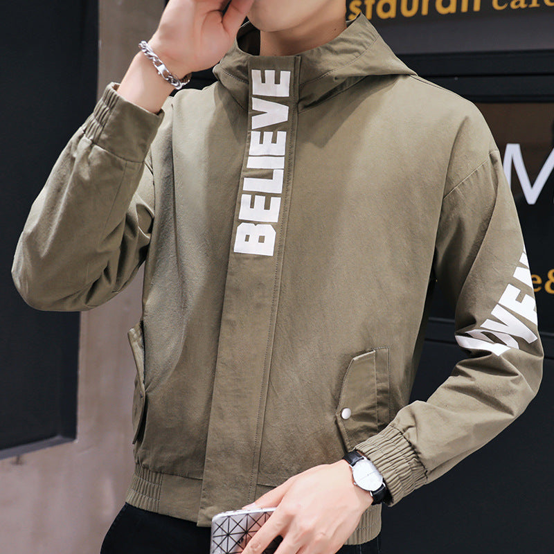 Men's Hooded Casual Work Jacket Pi-Mart