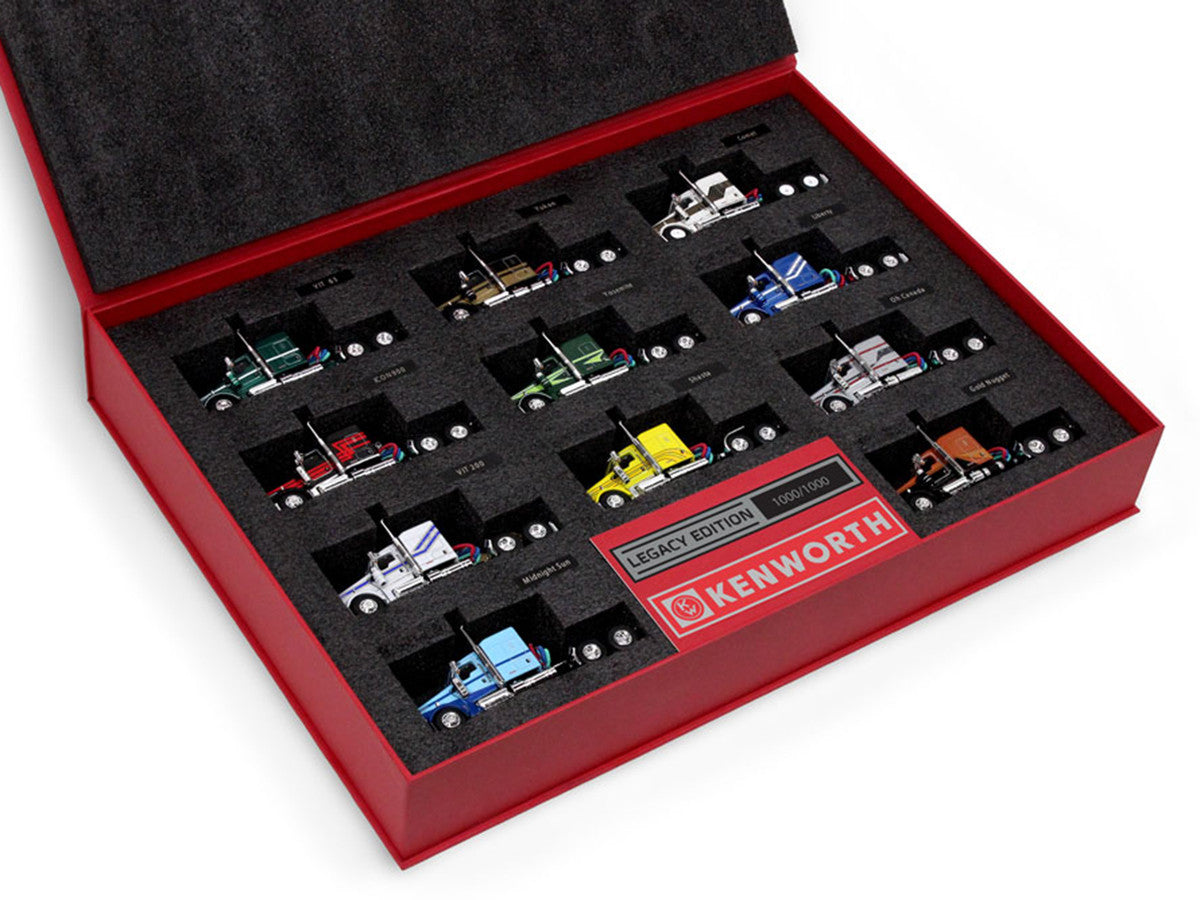 Kenworth W900 Legacy Edition Set of 11 pieces Limited Edition to 1000 pieces Worldwide 1/64 Diecast Model by DCP/First Gear First Gear