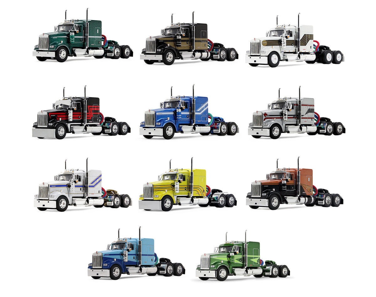 Kenworth W900 Legacy Edition Set of 11 pieces Limited Edition to 1000 pieces Worldwide 1/64 Diecast Model by DCP/First Gear First Gear