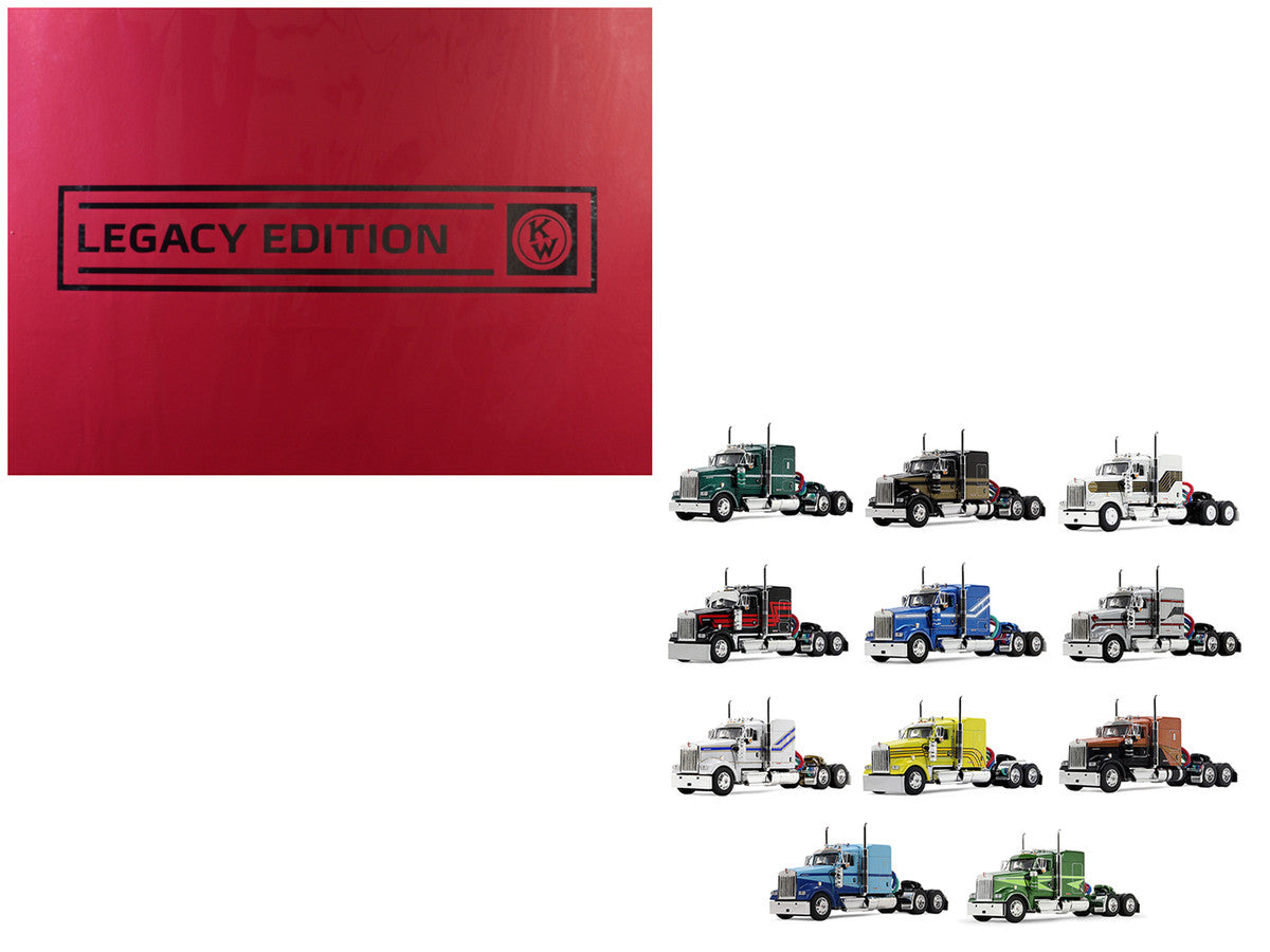 Kenworth W900 Legacy Edition Set of 11 pieces Limited Edition to 1000 pieces Worldwide 1/64 Diecast Model by DCP/First Gear First Gear