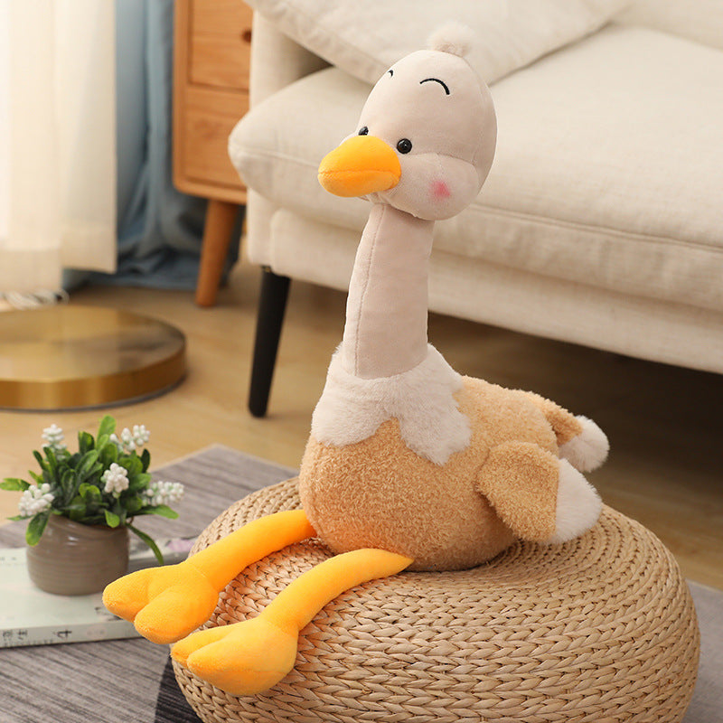 A Girl's Heart Flamingo Plush Toy Ugly Cute Duck Doll CJD
