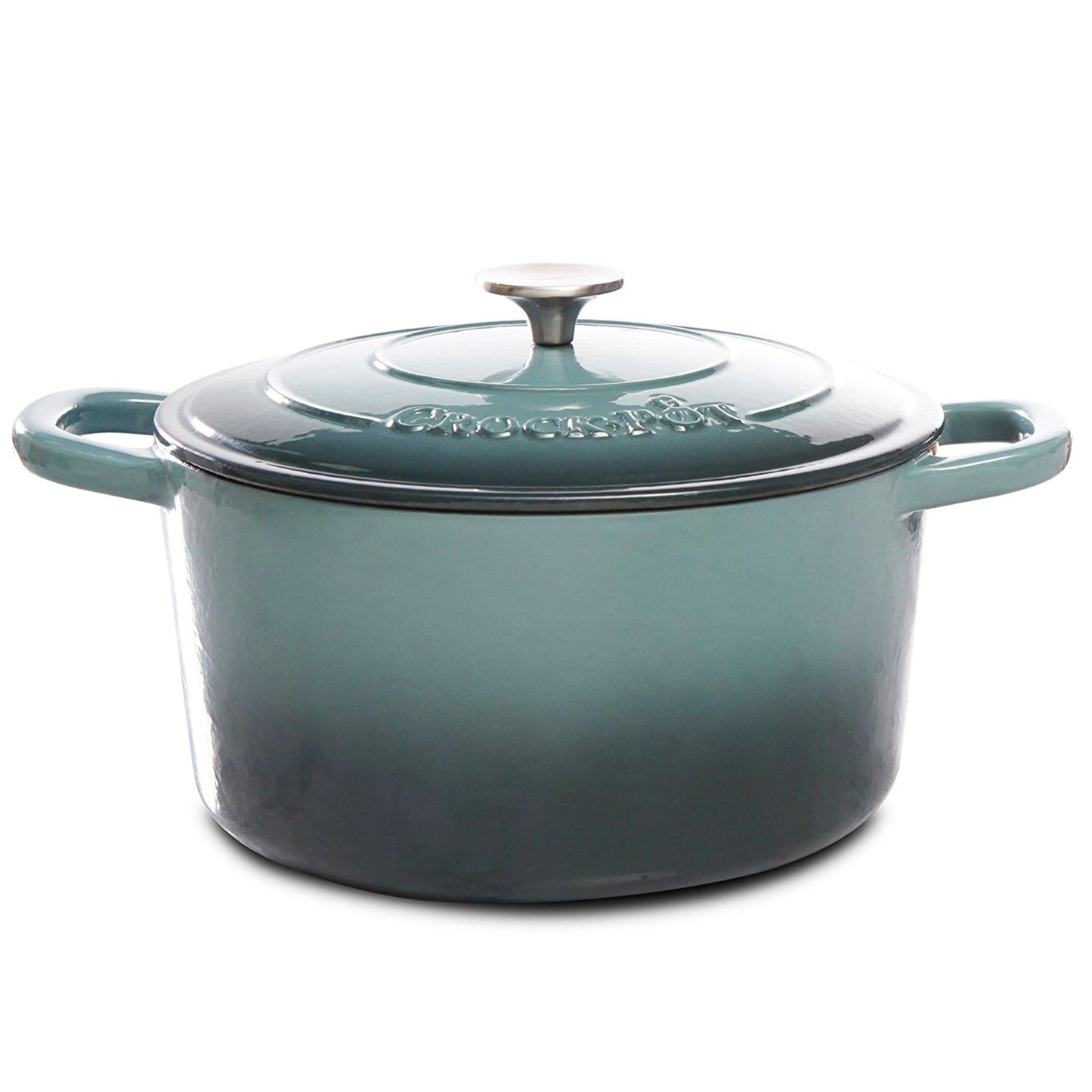 Artisan 7 Quart Round Cast Iron Dutch Oven in Slate Grey W2B