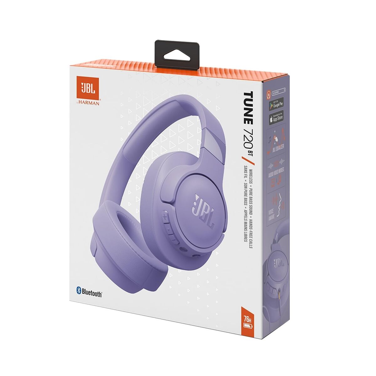 Headphones JBL JBLT720BTPUR Purple-2