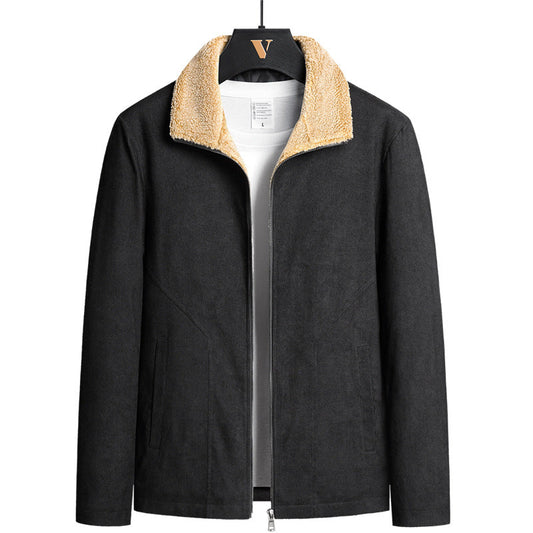 Men's Corduroy Jacket with Thick Cotton Lining Pi-Mart