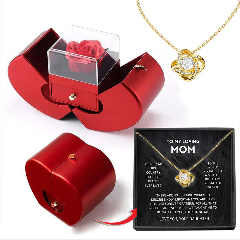 Niche Mother's Day Gift Clavicle Chain Apple Box Set CJD