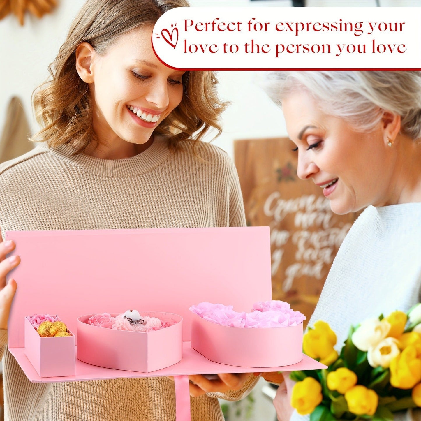 I Love You Eternal Rose Gift Box LOVE Mothers Day Gift CJD