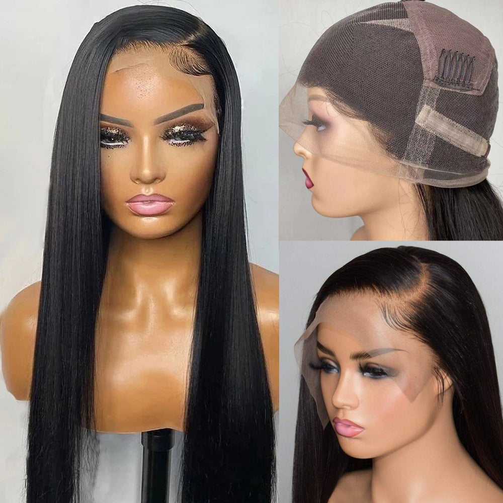 Full Lace Head Cover With Real Hair CJD