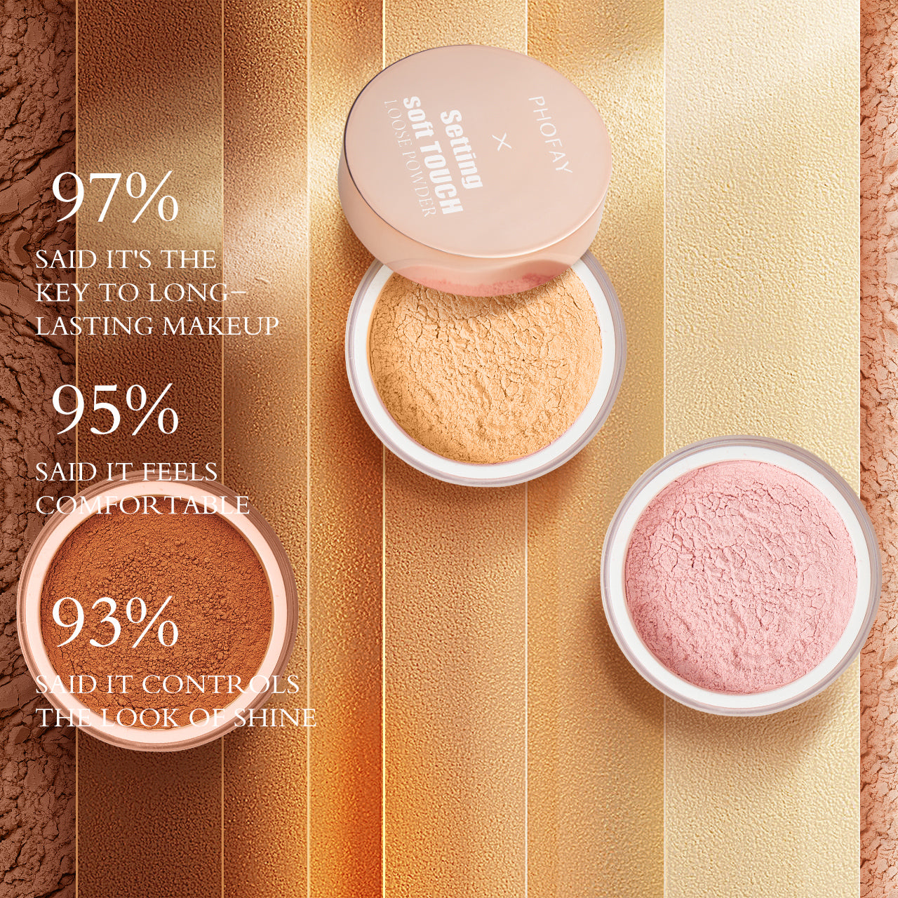PHOFAY Setting Soft Touch Loose Powder LadyShow.Store