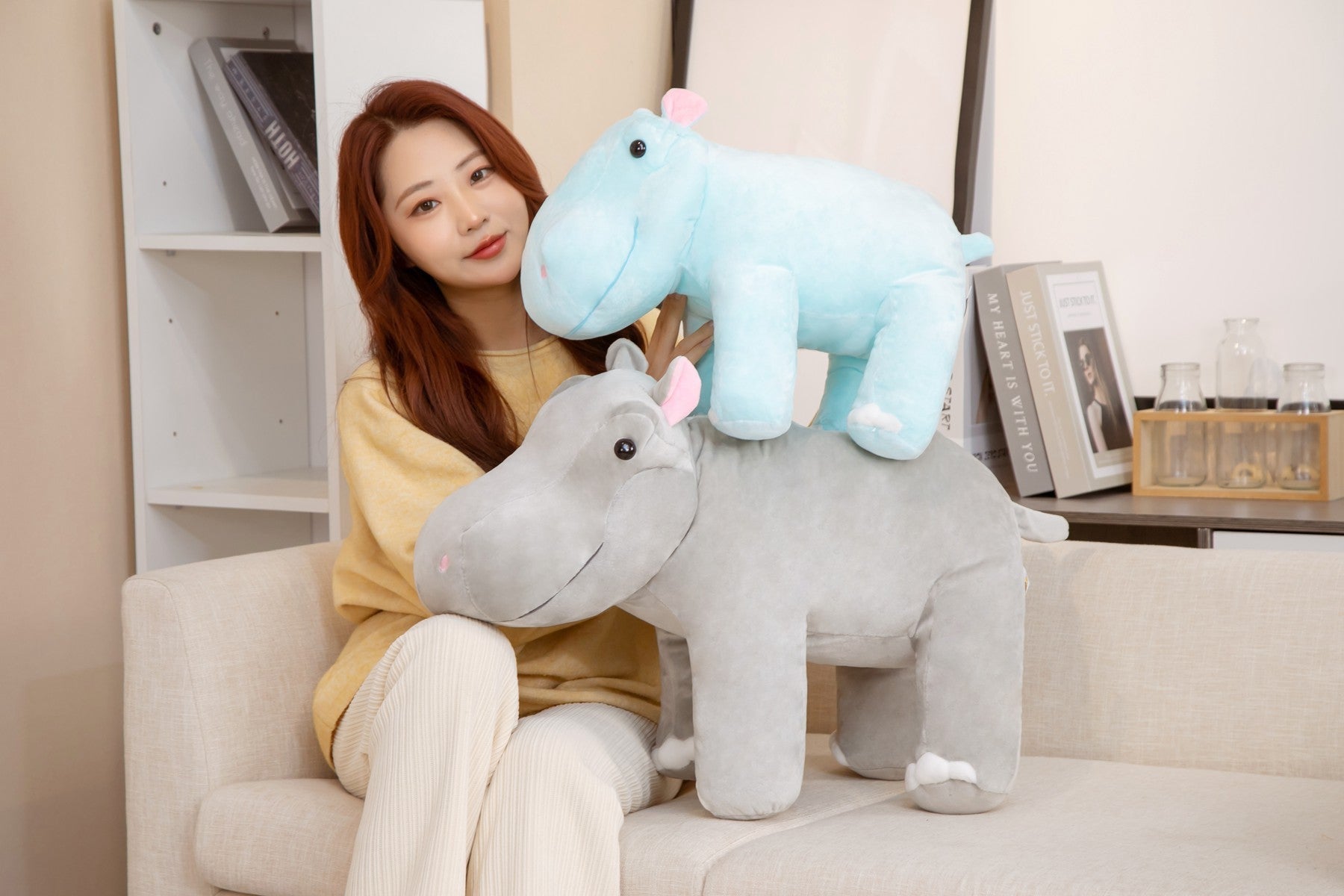 Plush Toy Hippo Doll Children's Day Gift Pillow CJD