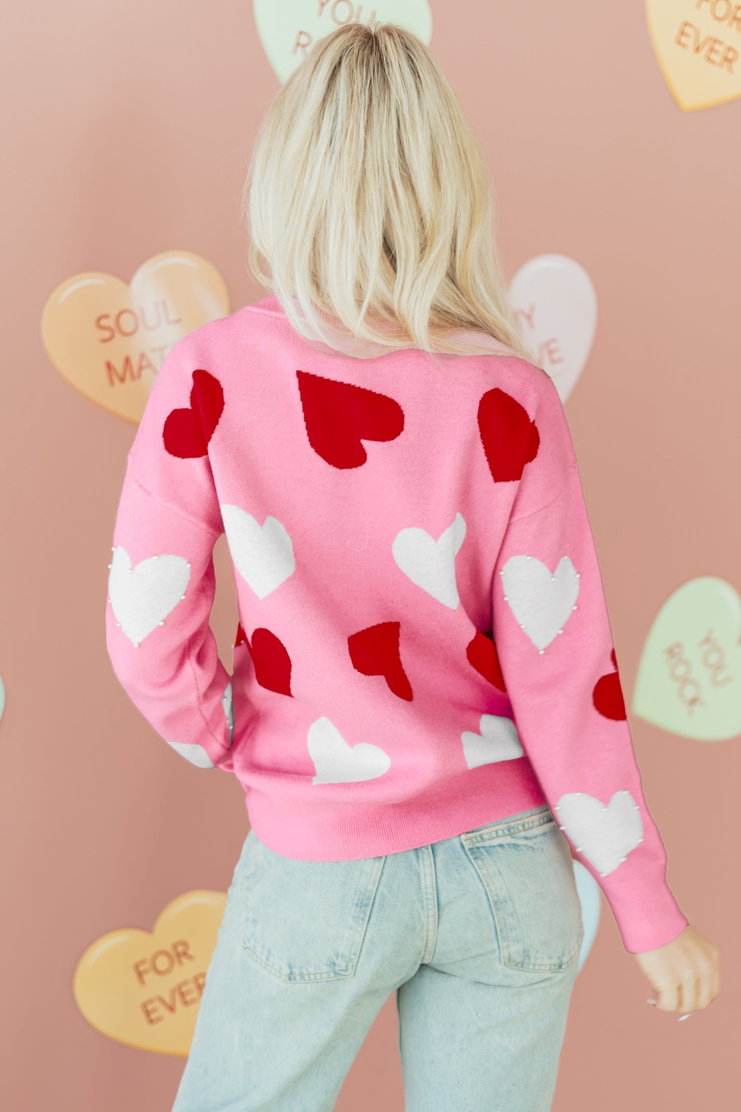Aliyah Pattern Valentines Day Sweater-1