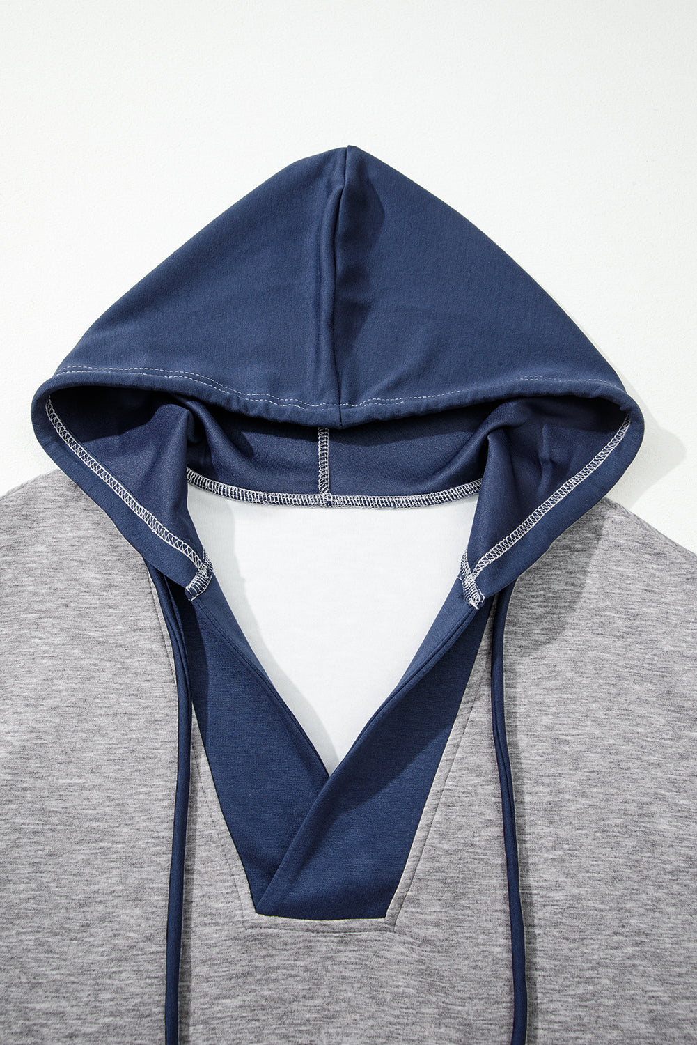 Zariyah Block Patchwork Drawstring Hoodie-2