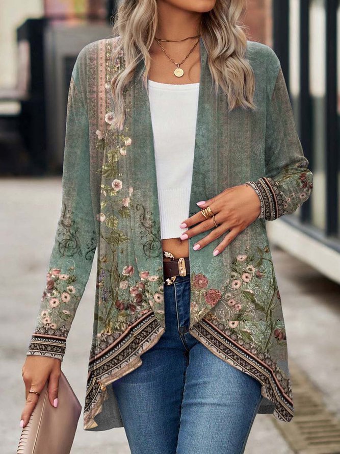 Shawl Small Suit Cardigan Outer Wear Ethnic Style Accent Plus