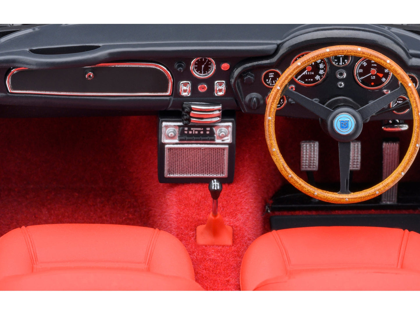 Aston Martin DB5 RHD (Right Hand Drive) Dubonnet Rosso Red Metallic 1/18 Model Car by Autoart