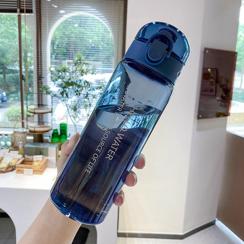 Portable Leakproof Water Bottle with Straw (1pc) LadyShow.Store