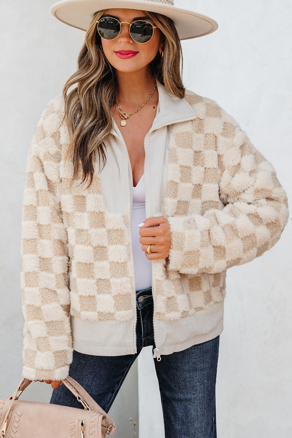 Emily Zip Up Collared Jacket-0