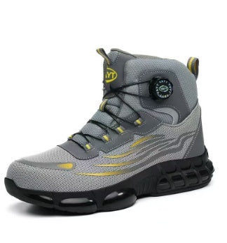 Men's Steel-toed Work Shoes Impact-resistant, Puncture-proof And Abrasion-resistant For Hiking Best YouTube Store