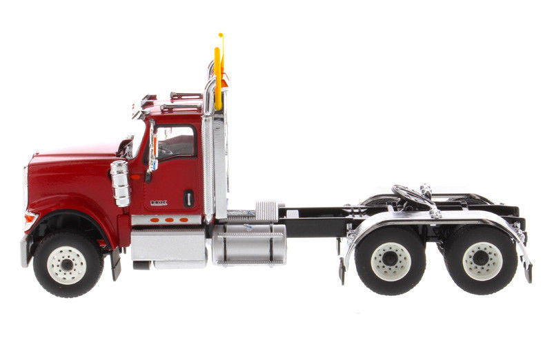 International HX520 Day Cab Tandem Tractor Red 1/50 Diecast Model by Diecast Masters Diecast Masters