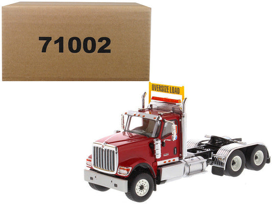 International HX520 Day Cab Tandem Tractor Red 1/50 Diecast Model by Diecast Masters Diecast Masters