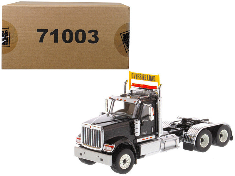 International HX520 Day Cab Tandem Tractor Black 1/50 Diecast Model by Diecast Masters Diecast Masters