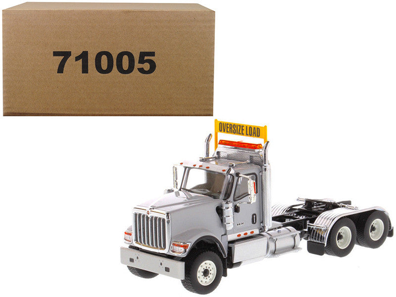 International HX520 Day Cab Tandem Tractor Light Grey 1/50 Diecast Model by Diecast Masters Diecast Masters