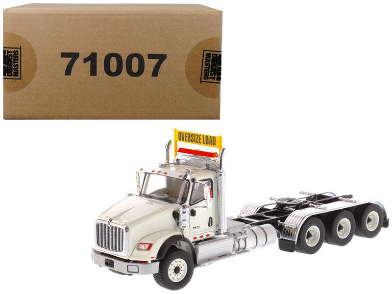 International HX620 Day Cab Tridem Tractor White 1/50 Diecast Model by Diecast Masters Diecast Masters