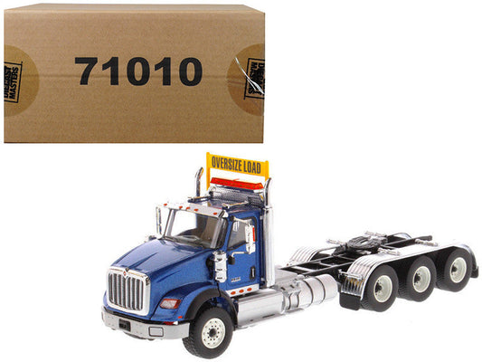 International HX620 Day Cab Tridem Tractor Blue 1/50 Diecast Model by Diecast Masters Diecast Masters
