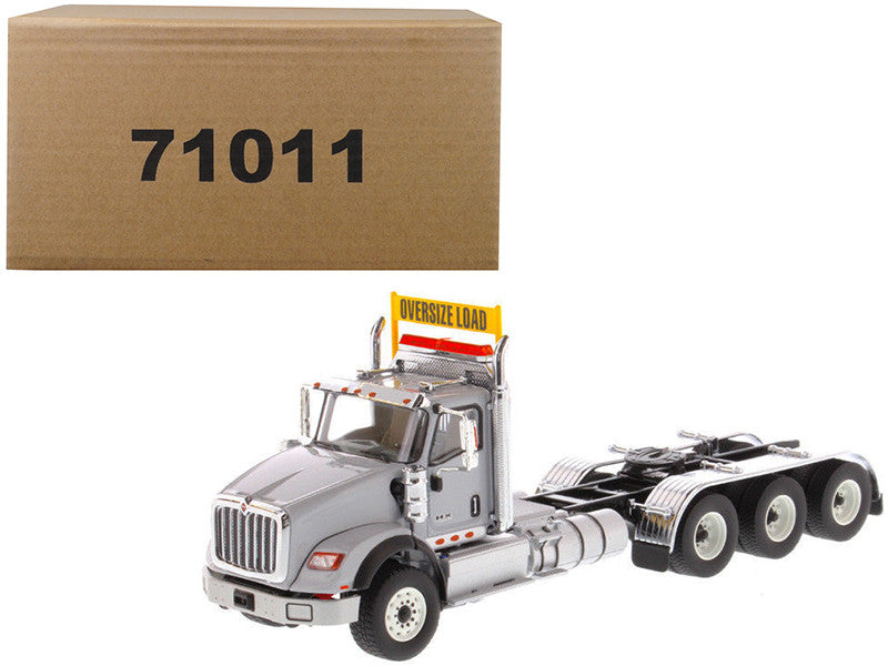 International HX620 Day Cab Tridem Tractor Light Grey 1/50 Diecast Model by Diecast Masters Diecast Masters