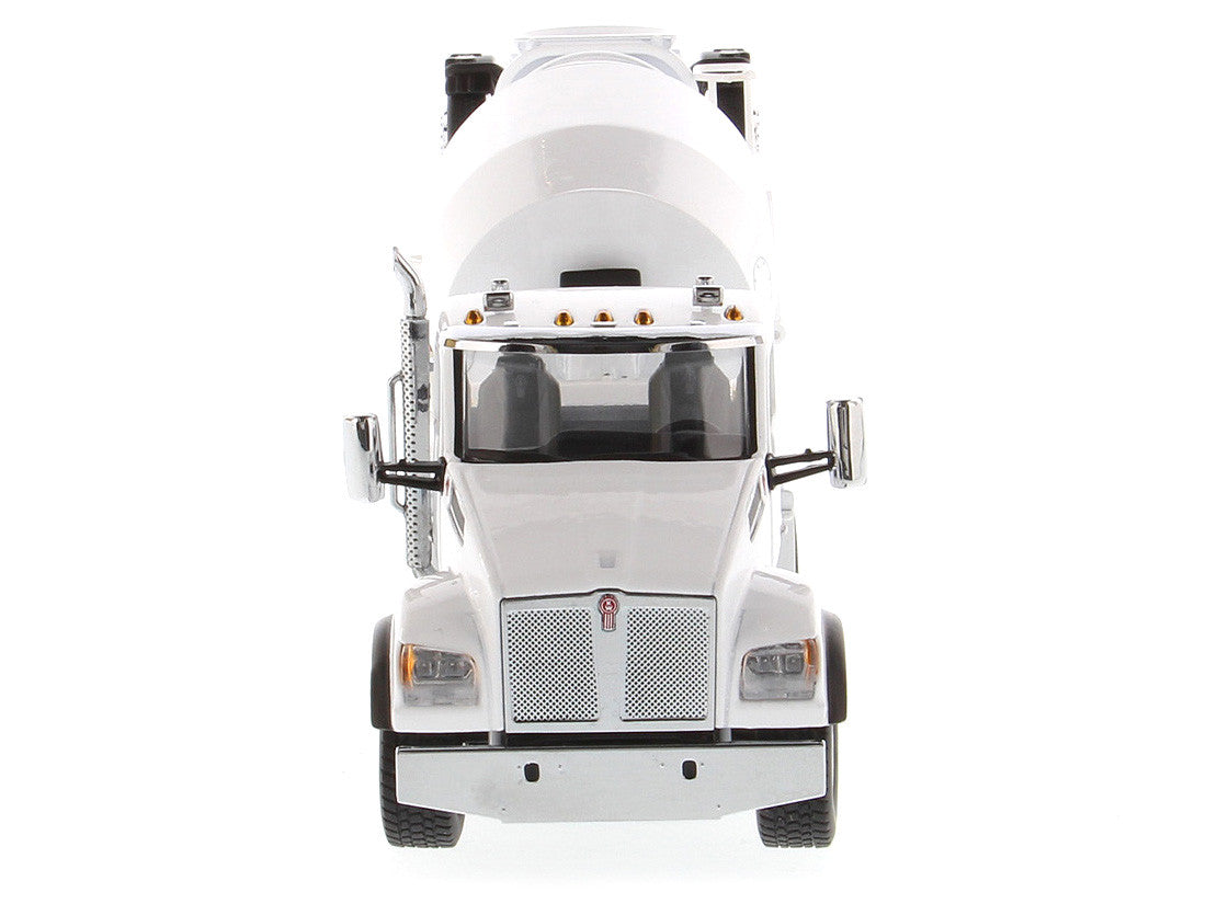 Kenworth T880 SFFA with McNeilus Bridgemaster Concrete Mixer White "Transport Series" 1/50 Diecast Model by Diecast Masters Diecast Masters