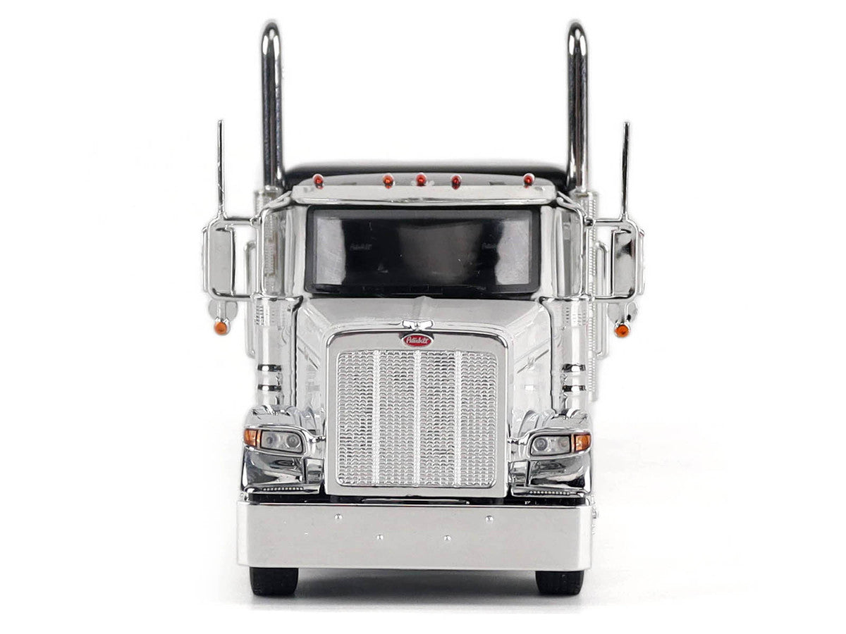 Peterbilt 589 Legendary Package Truck Tractor with 58" Sleeper White with Black Top "Transport Series" 1/50 Diecast Model by Diecast Masters Diecast Masters