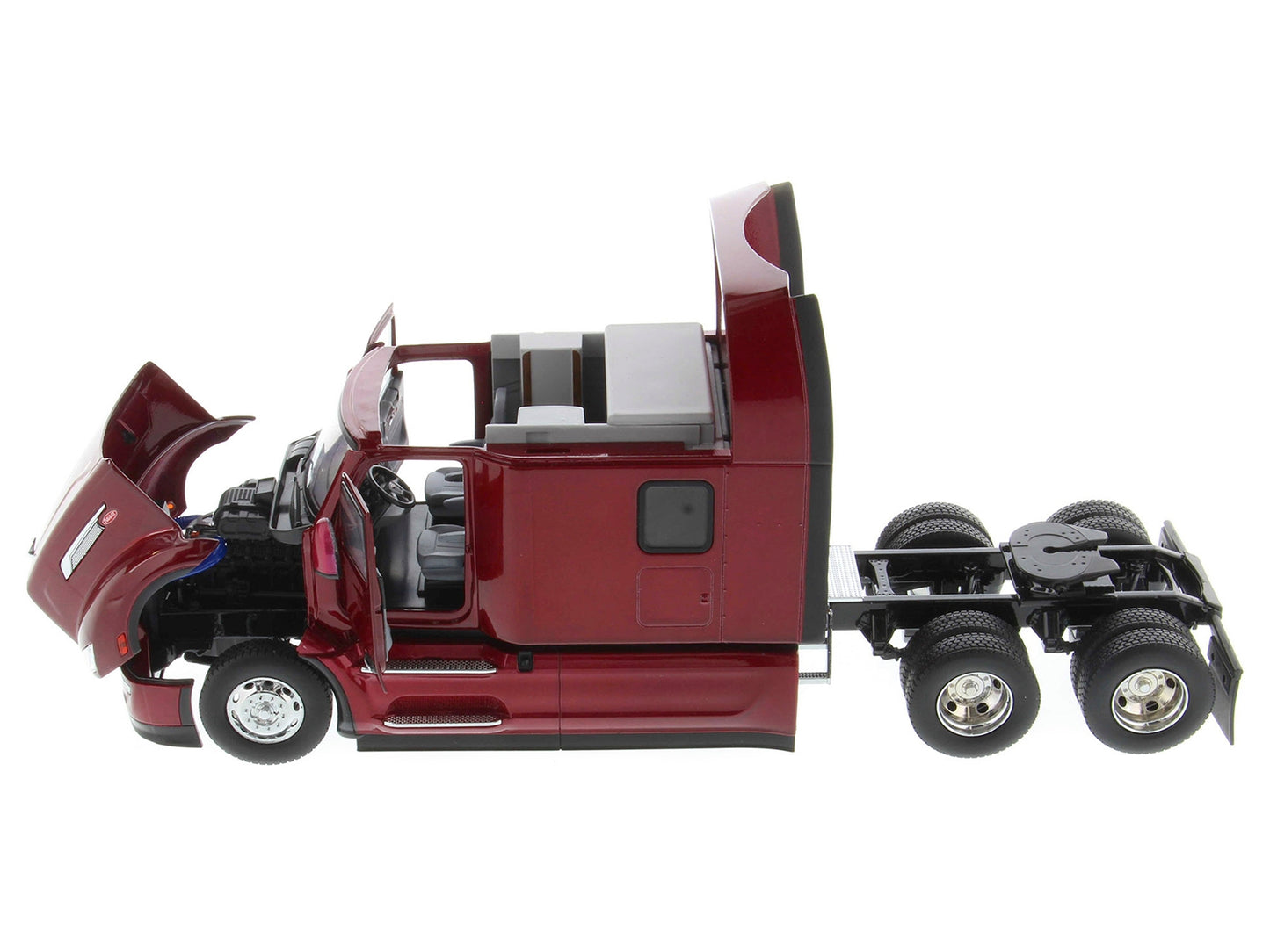 Peterbilt 579 Ultraloft Tractor Truck Red Metallic "Transport Series" 1/32 Diecast Model by Diecast Masters