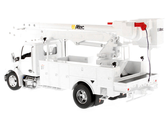 Kenworth T380 with Altec AA55 Aerial Service Truck White "Transport Series" 1/32 Diecast Model by Diecast Masters