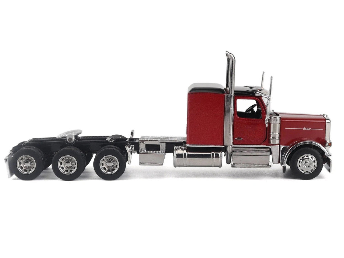 Peterbilt 589 Tridem-Axle Legendary Package Truck Tractor with 58" Sleeper Legendary Red "Transport Series" 1/64 Diecast Model by Diecast Masters Diecast Masters
